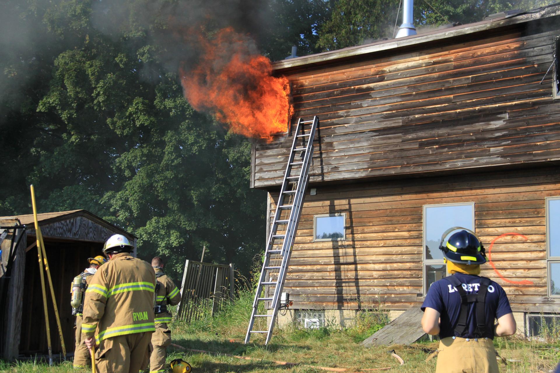 Fire scene